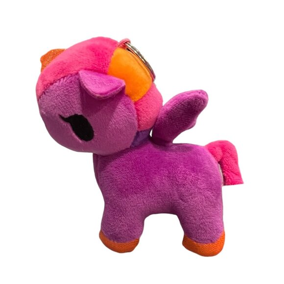 Tokidoki Unicorno Thai Princess Purple‎ & Pink Mini Plush Keychain 5”, Bag Clips - Picture 3 of 7